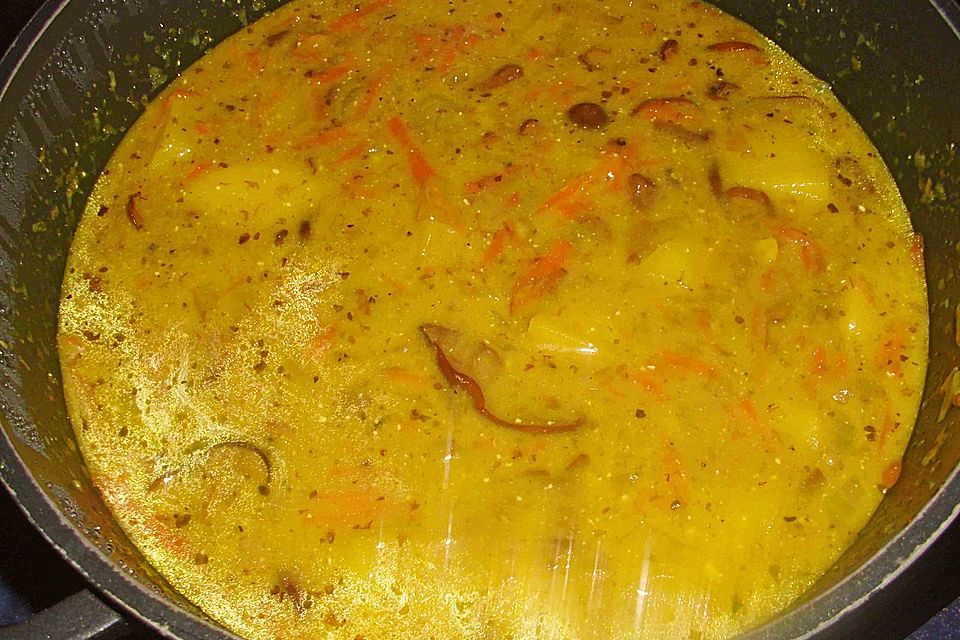 Curry-Kartoffelsuppe