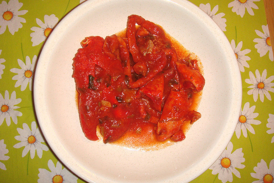 Tomatensugo mit Flußkrebs