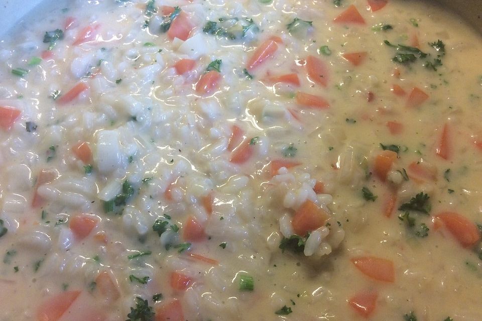 Möhren-Kräuter-Risotto