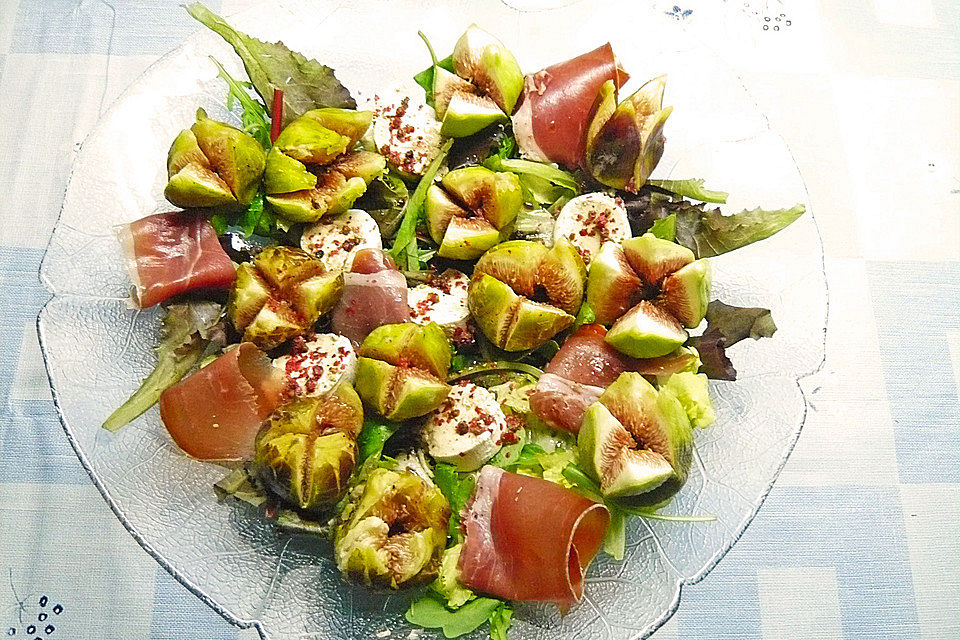 Feigensalat mit Honigdressing