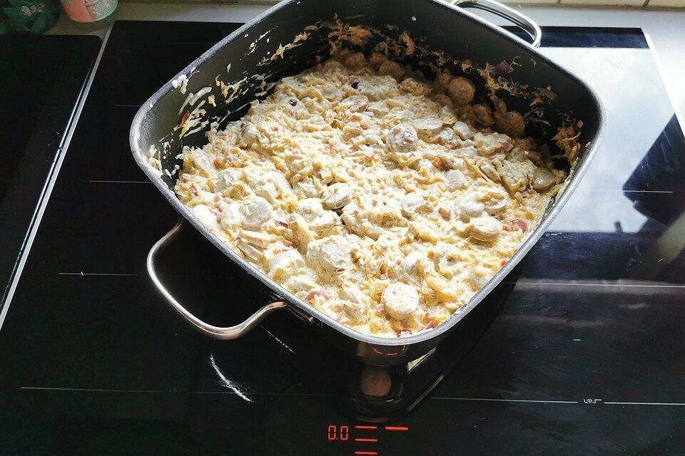 'Elsässer' Bratwürstchen-Sauerkrautpfanne