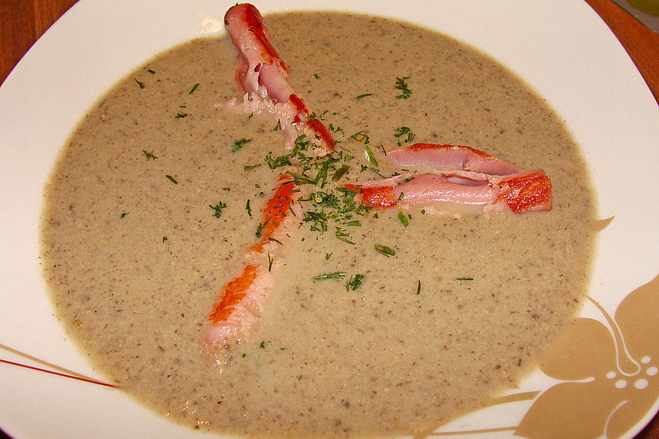 Leichte Champignoncremesuppe