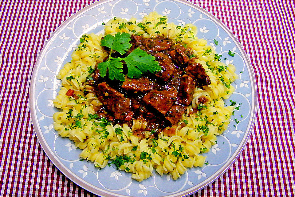 Schwäbisches Bierfleisch süß-sauer