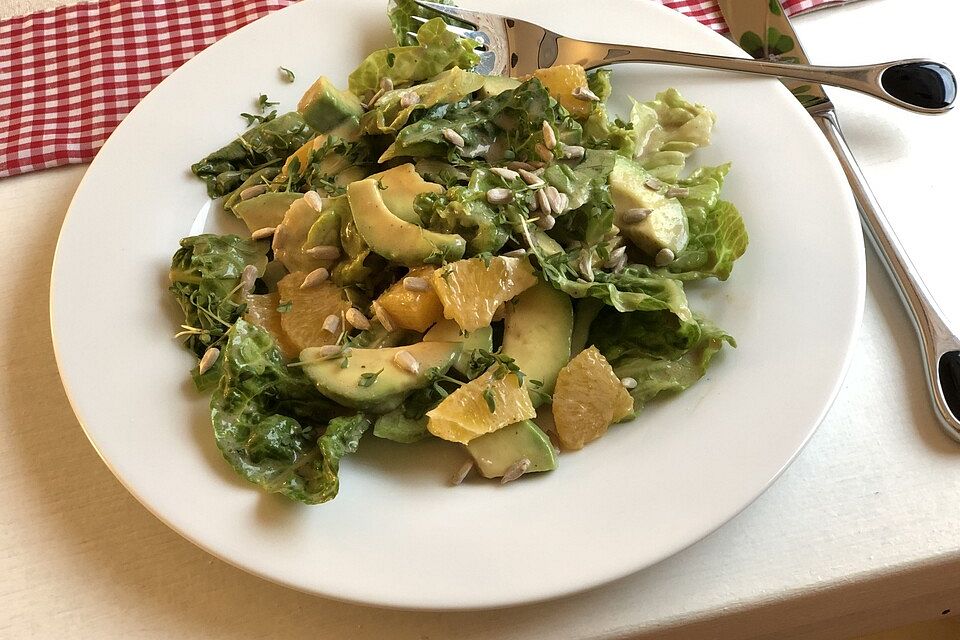 Orangen-Avocado-Salat