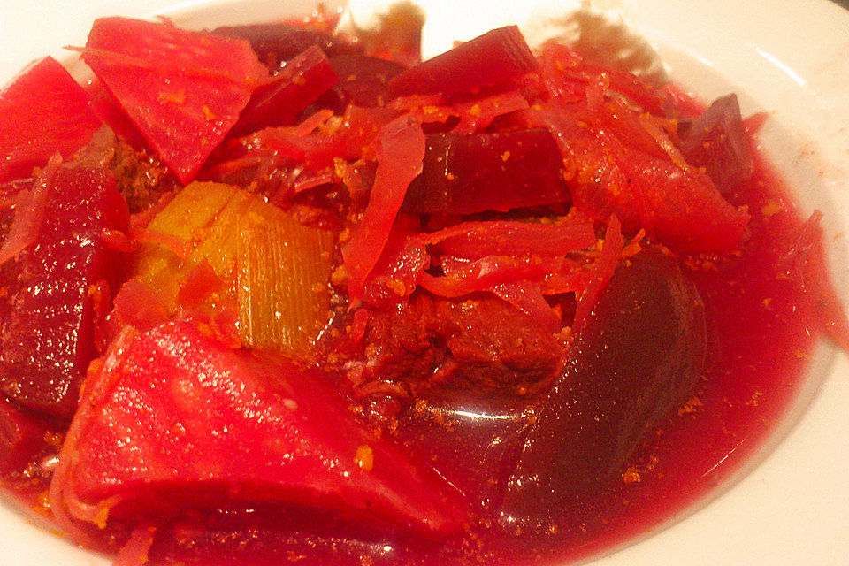 Rote Bete-Suppe