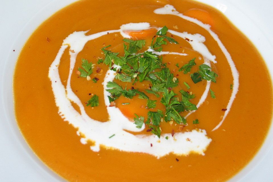 Karotten-Süßkartoffel-Suppe