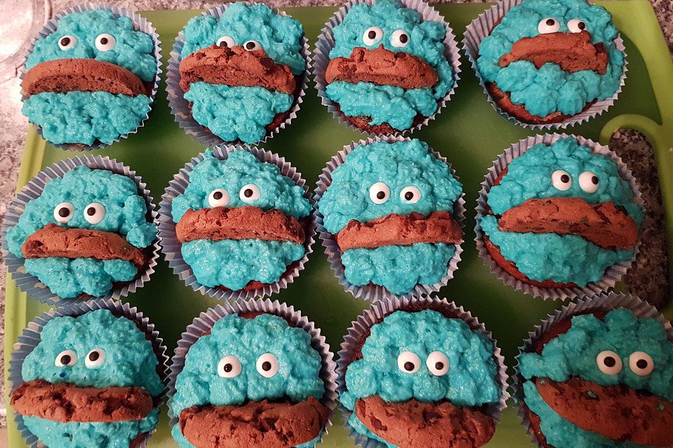 Krümelmonster Cupcakes