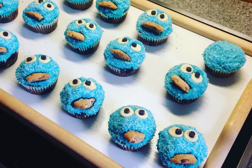 Krümelmonster Cupcakes