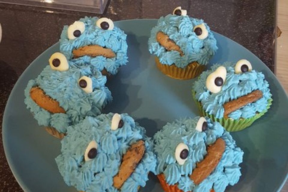 Krümelmonster Cupcakes