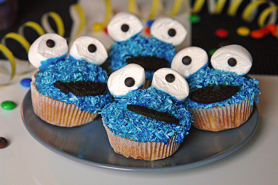 Krümelmonster Cupcakes