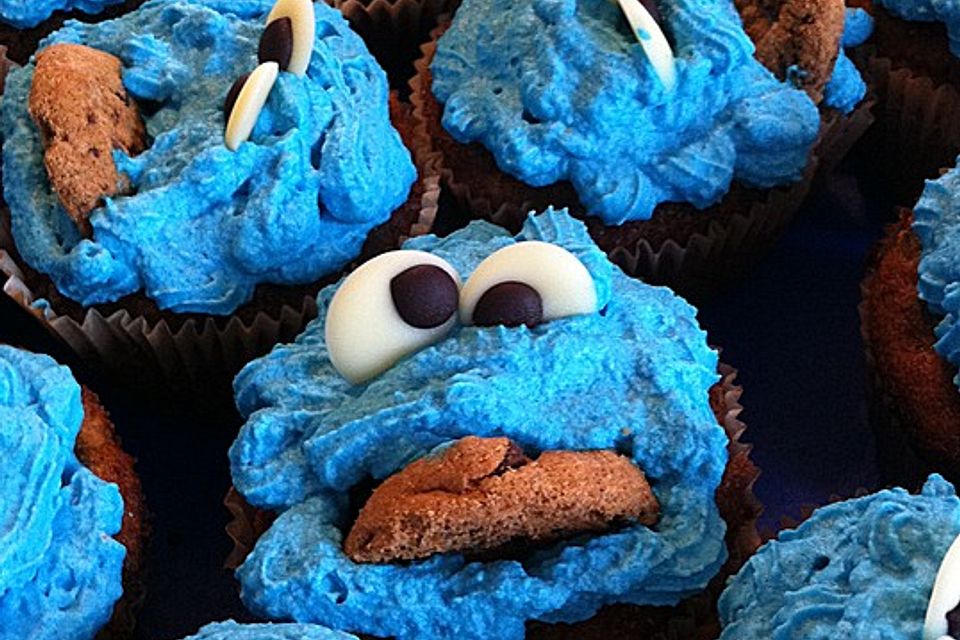 Krümelmonster Cupcakes