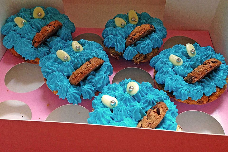 Krümelmonster Cupcakes