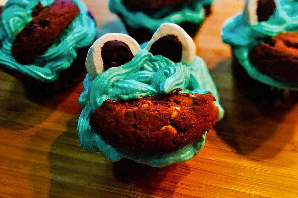 Krümelmonster Cupcakes