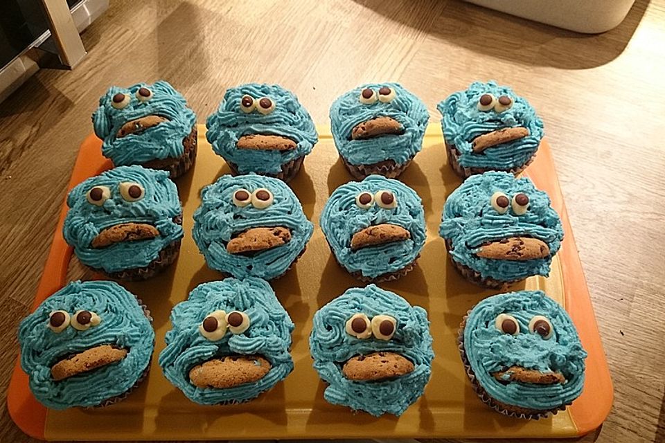 Krümelmonster Cupcakes