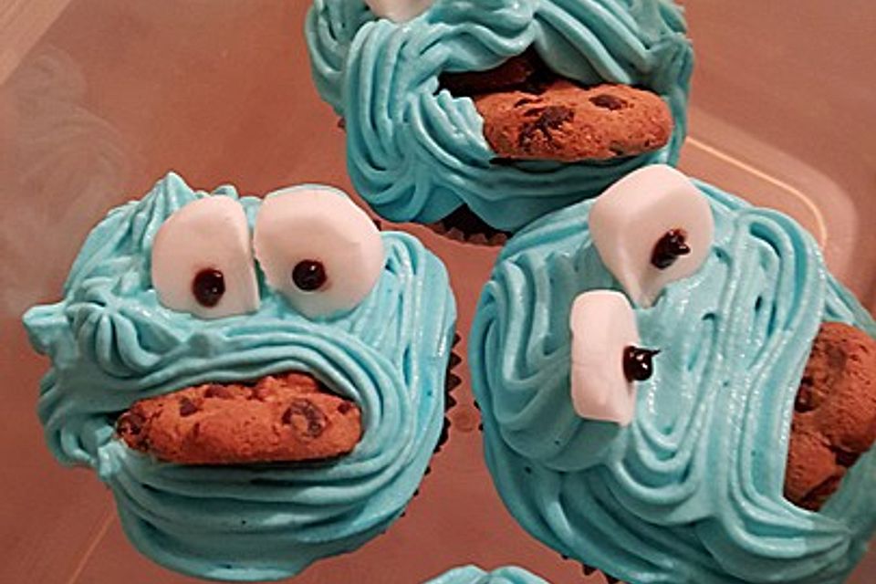 Krümelmonster Cupcakes