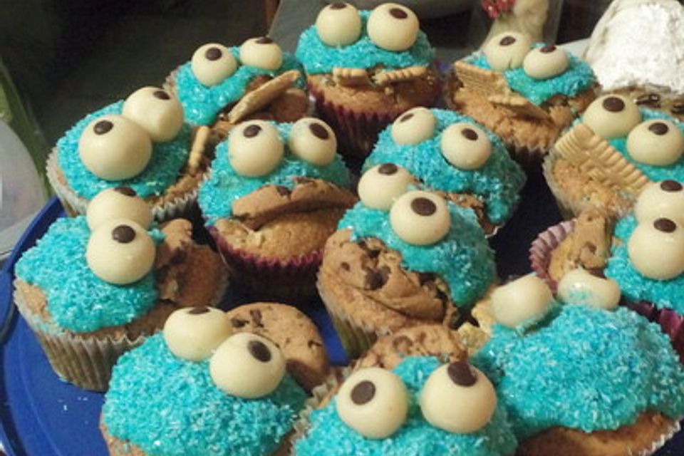 Krümelmonster Cupcakes