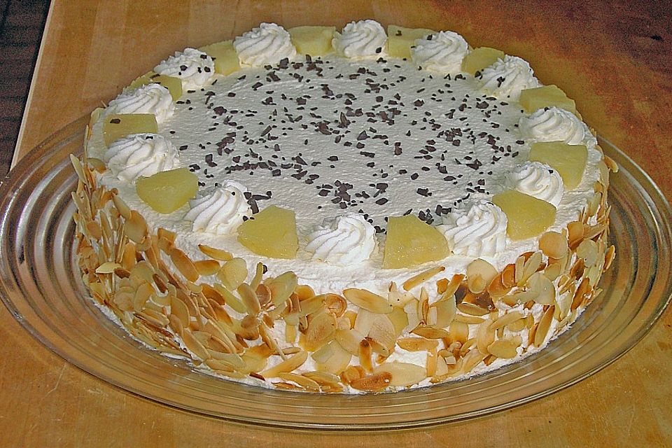 Ananas - Sahne - Torte