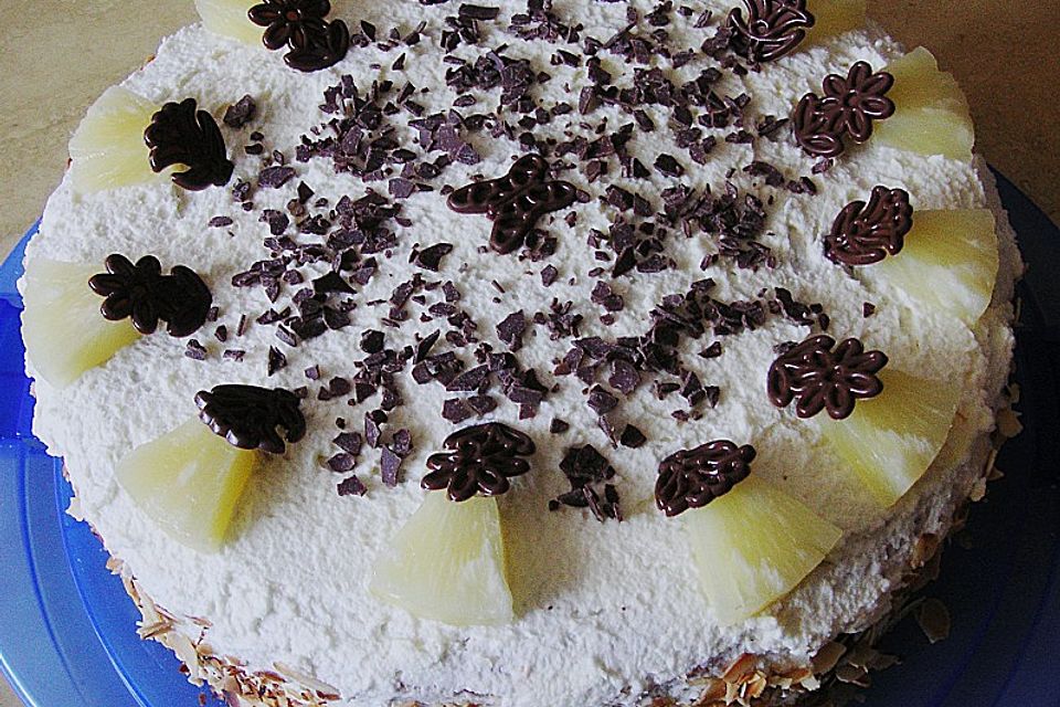 Ananas - Sahne - Torte