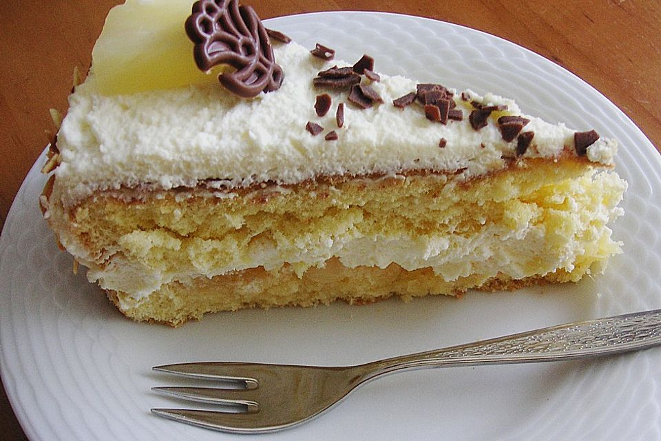 Ananas - Sahne - Torte