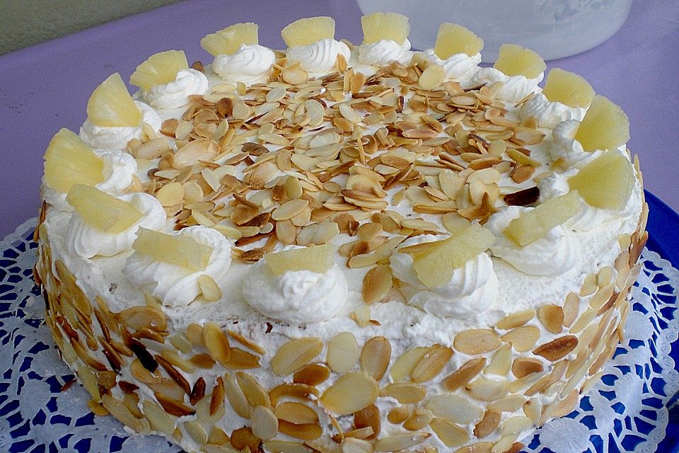 Ananas - Sahne - Torte