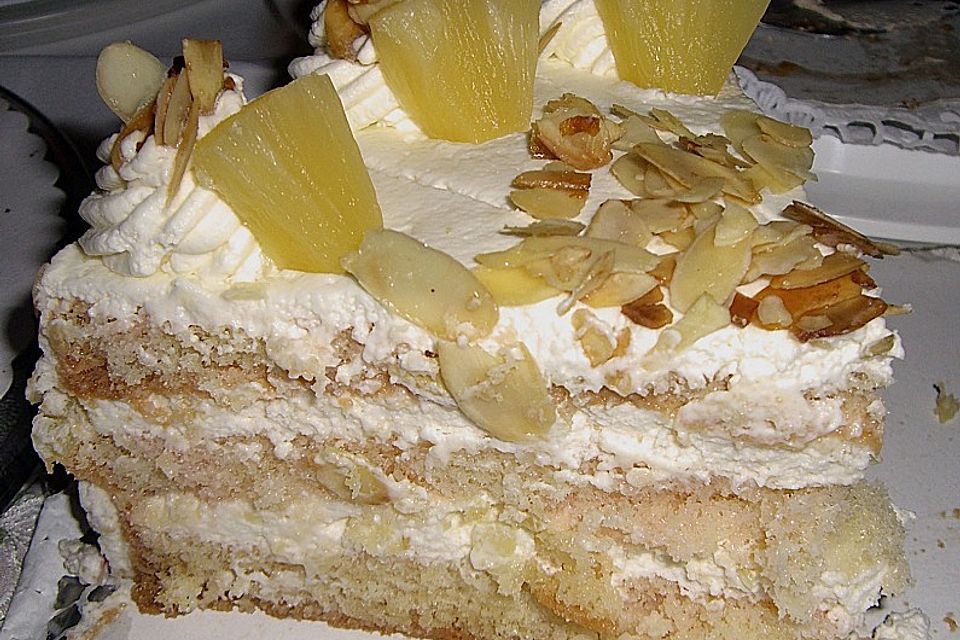 Ananas - Sahne - Torte