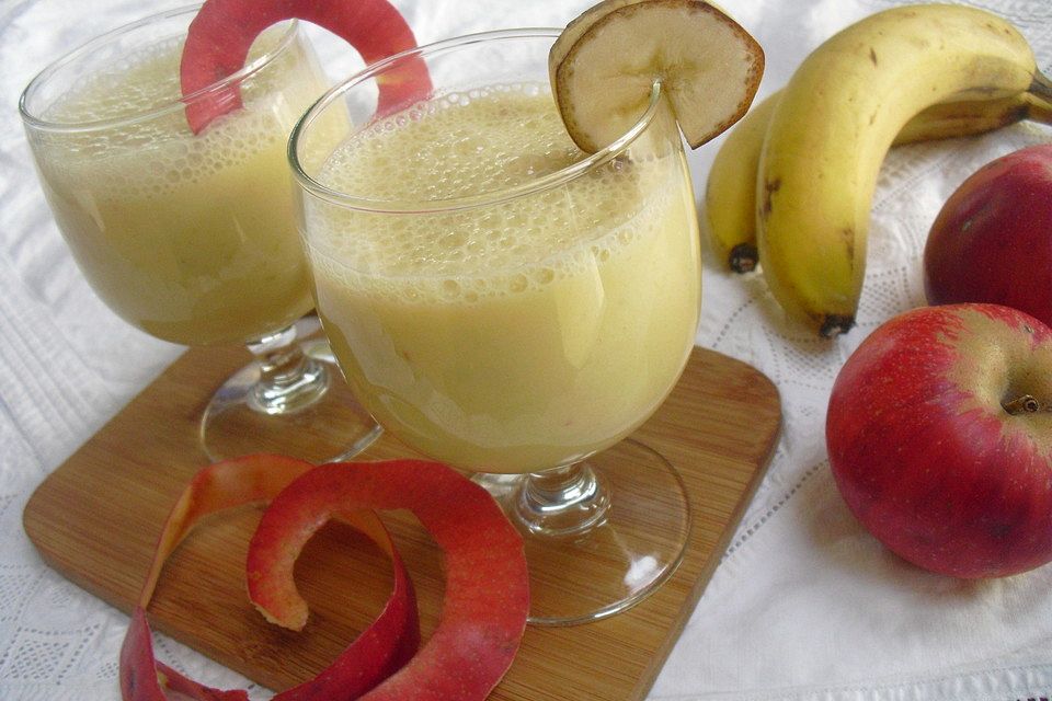 Apfel-Bananen Smoothie