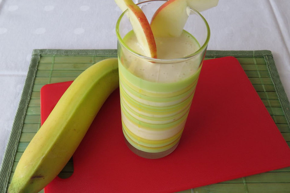 Apfel-Bananen Smoothie