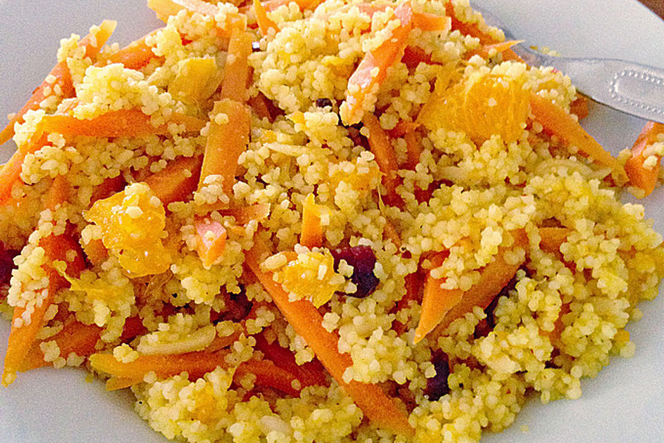 Möhren-Mandarinen-Couscous