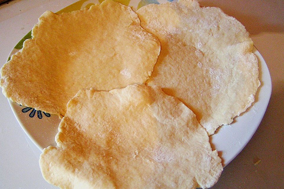 Tortillas aus Weizenmehl