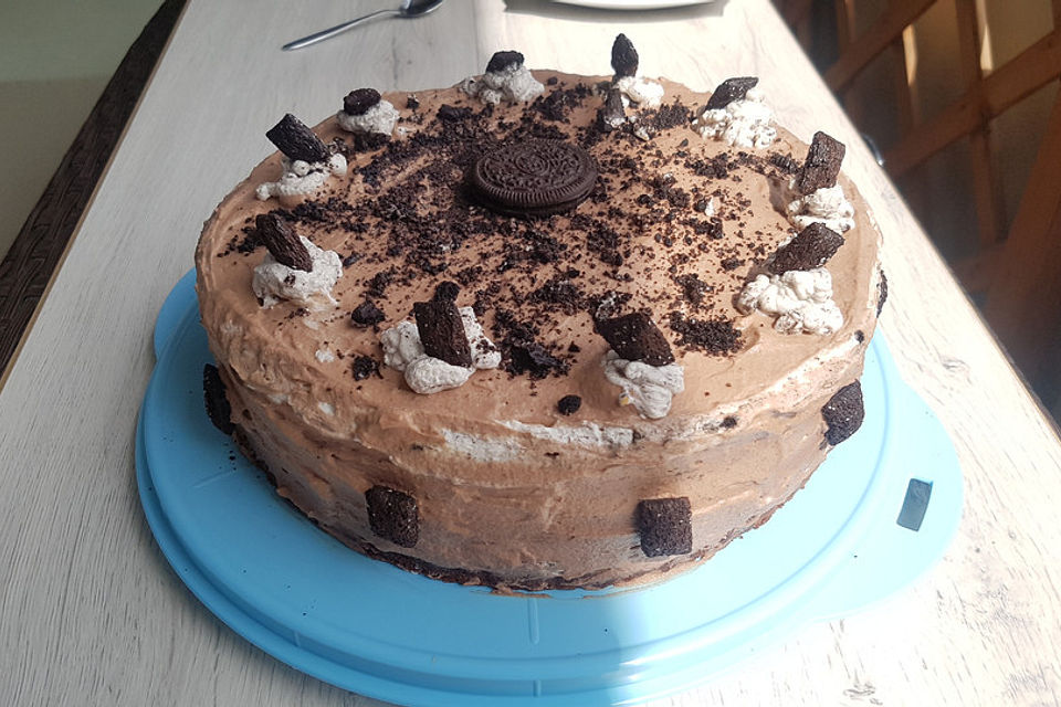 Oreotorte mit Schokocreme