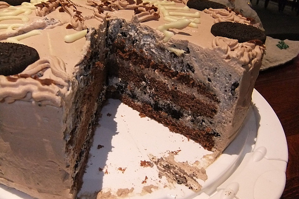 Oreotorte mit Schokocreme