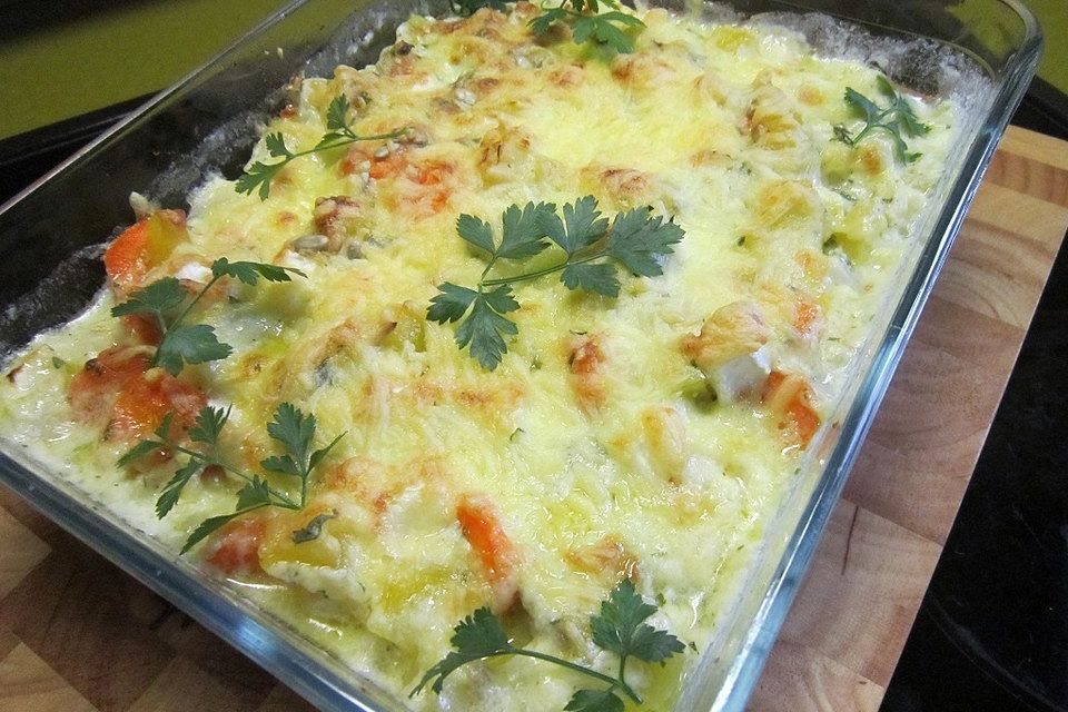 Steffis Gemüse-Kartoffel-Gratin