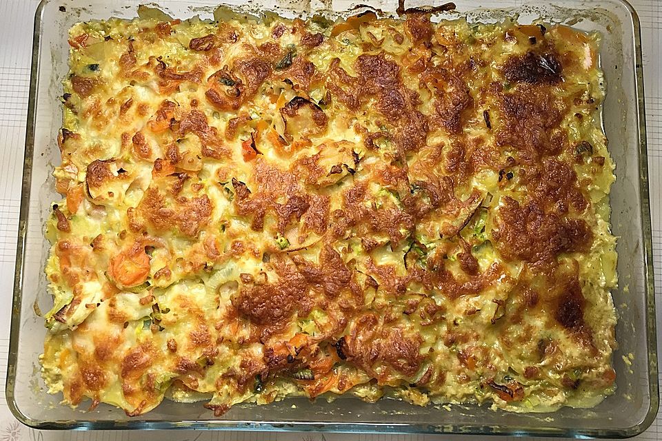 Steffis Gemüse-Kartoffel-Gratin