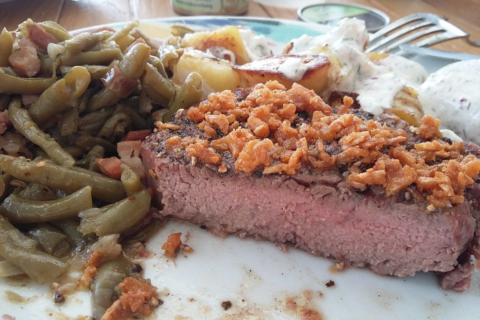 Filetsteak mit Gemüse