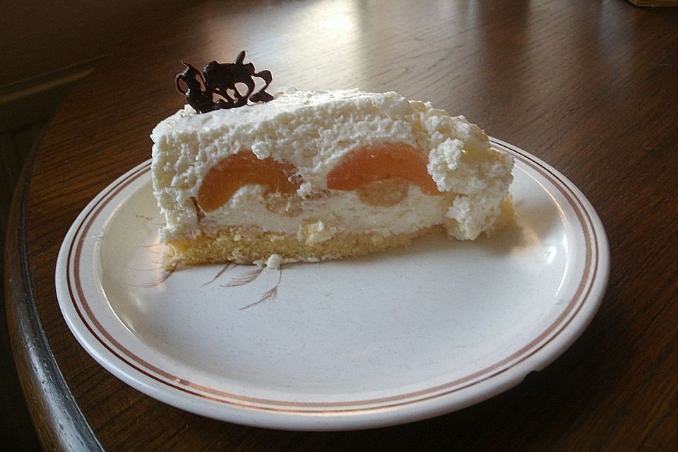 Käsesahnetorte mit Aprikosen