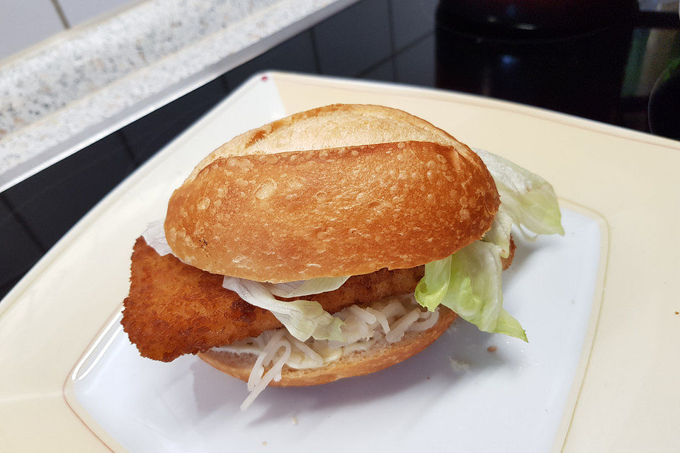 Knusprige Fischburger