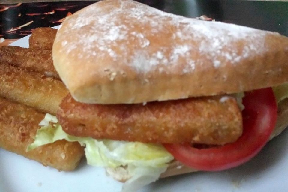 Knusprige Fischburger