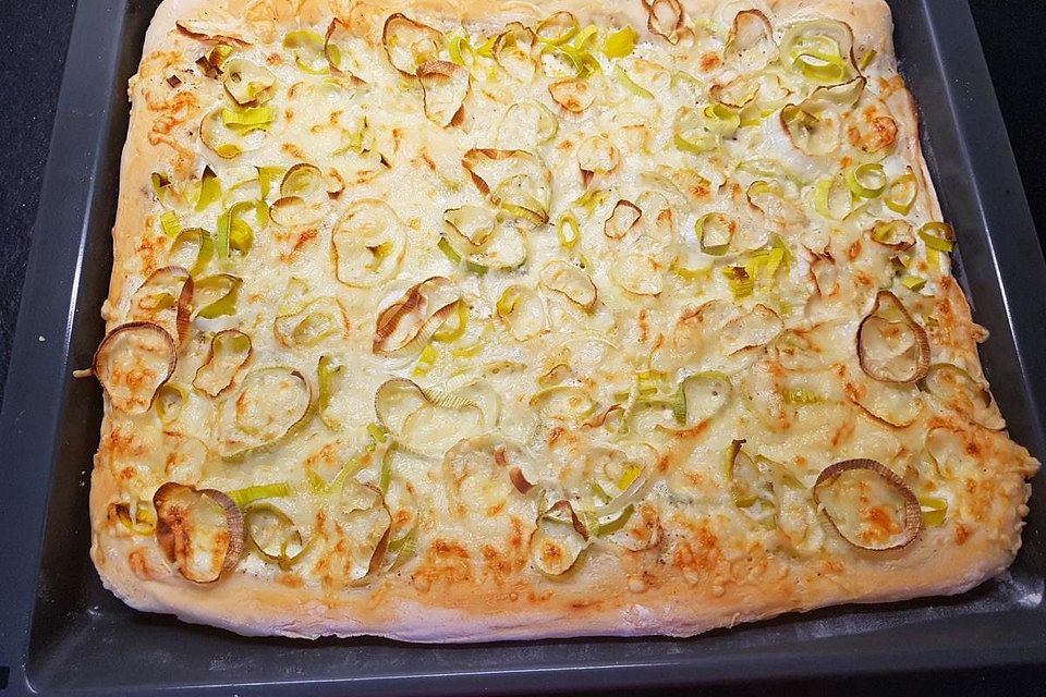 Lauch-Flammkuchen