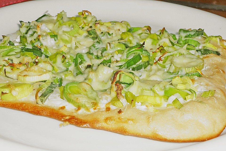 Lauch-Flammkuchen