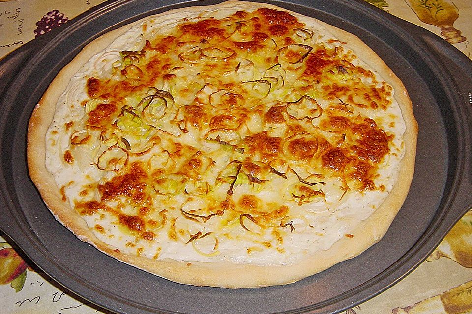 Lauch-Flammkuchen