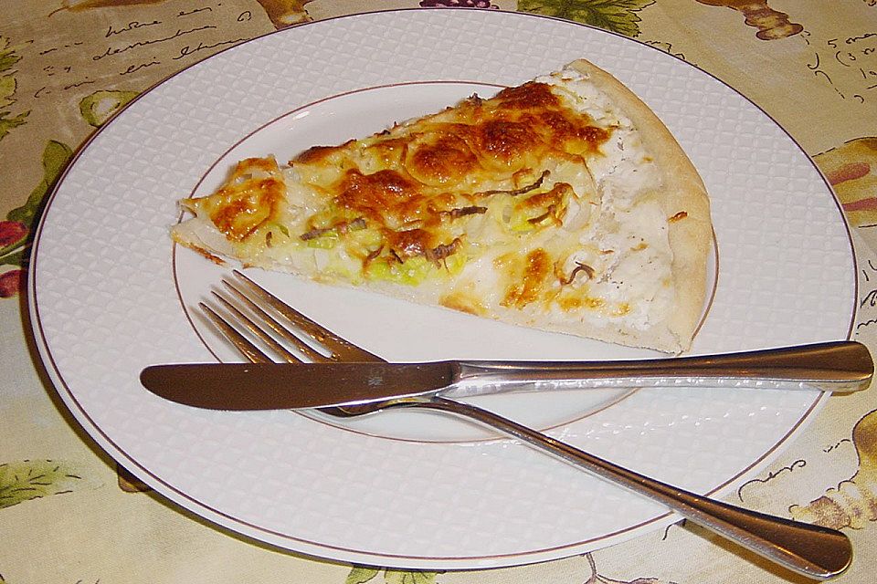 Lauch-Flammkuchen