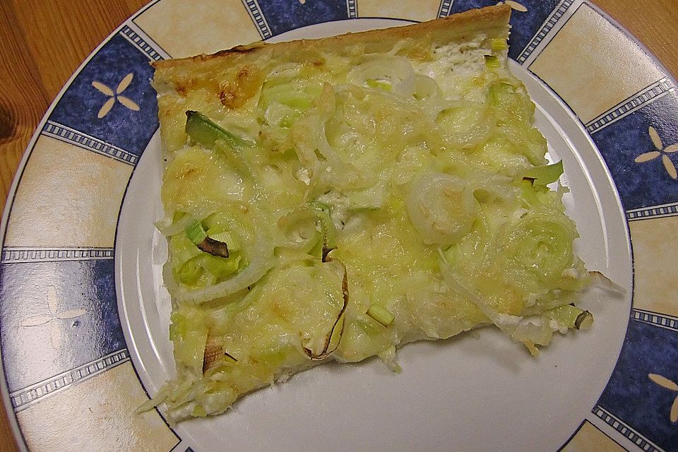 Lauch-Flammkuchen