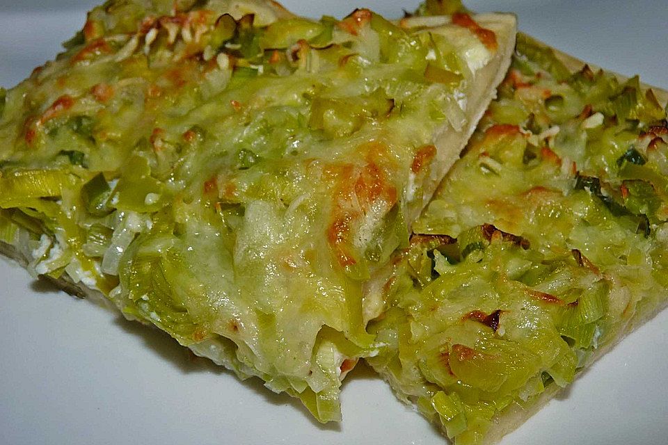 Lauch-Flammkuchen