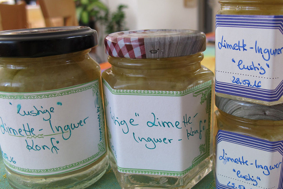 Limetten-Ingwer-Marmelade