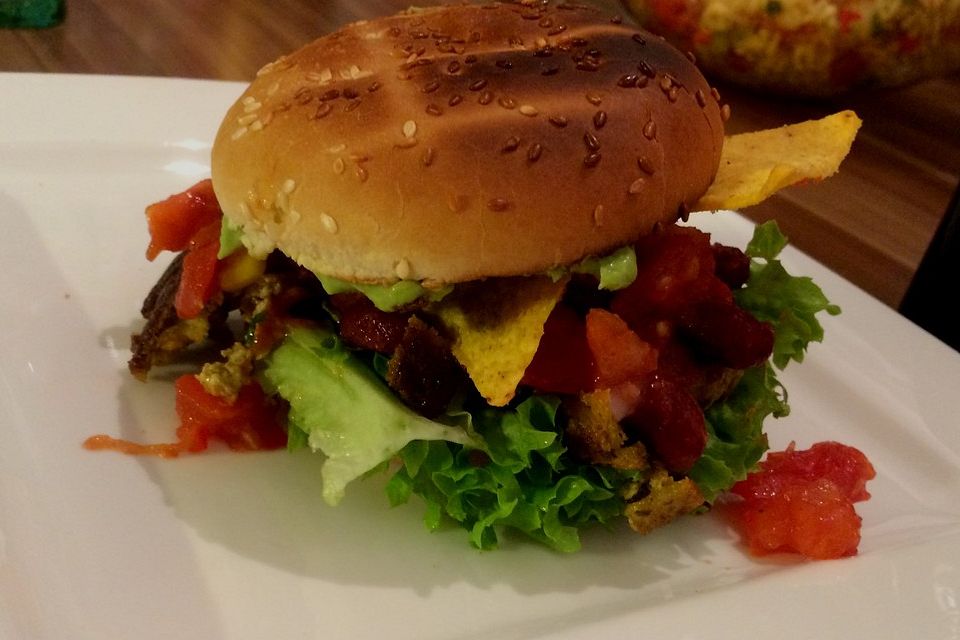 Tofu-Tex-Mex-Burger