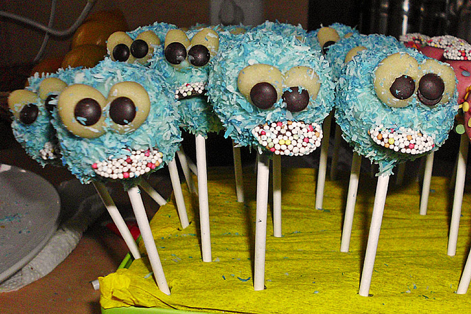 Krümelmonster Cake Pops