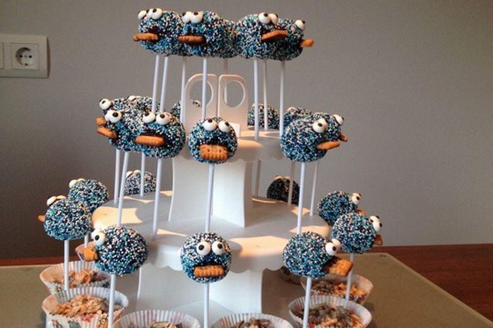 Krümelmonster Cake Pops