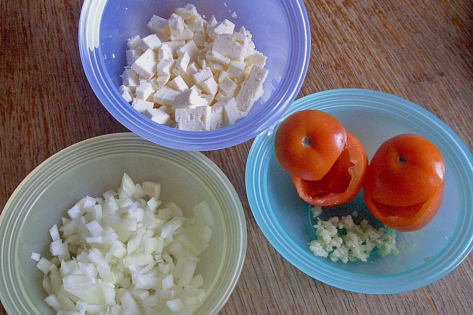 Gefüllte Grilltomaten mit Feta