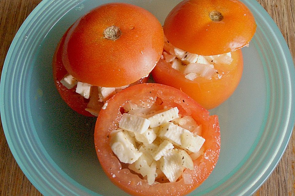 Gefüllte Grilltomaten mit Feta