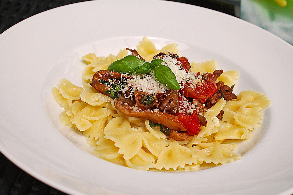 Pasta mit Austernpilzen